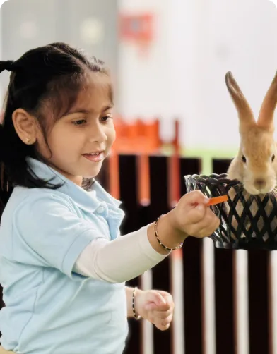 group of diverse kindergarten students standing